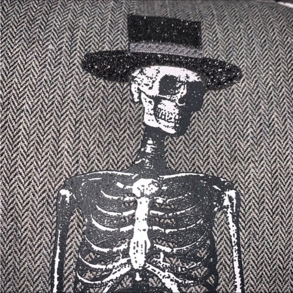 Set of 2 - Halloween Wedding Couple Skeleton Pillow 18”x18” - Picture 3 of 6